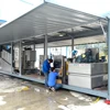 Conventional waste water mini treatment plant sludge dewatering machine mobile filter press