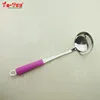 JET255 Korea style 18/10 3MM silicone handle stainless steel soup ladle