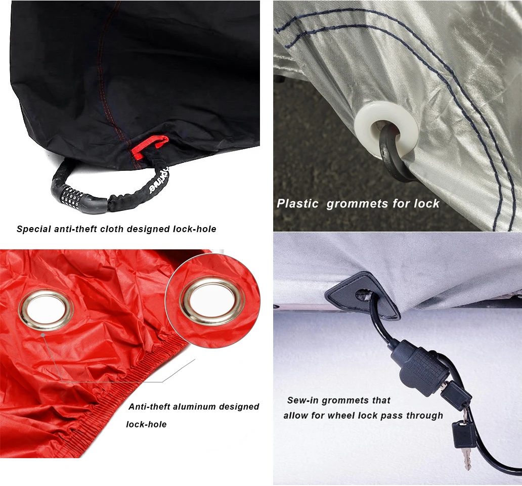 Rain Uv All Weather Protection Waterproof Shelter Motorcycle Cover ...