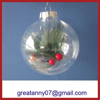 2016 New Items Decoration Clear Plastic Acrylic Fillable Ball