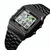 SKMEI 1338 World Time Digital Men's Watches Fashion LED Digital Military Sport Quality Branded Waterproof Wristwatch