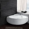 Romantic Hotel Bathroom Equipment Acrylic Triangle Japanese Massage Bathtub with skirt shower, the bath tub