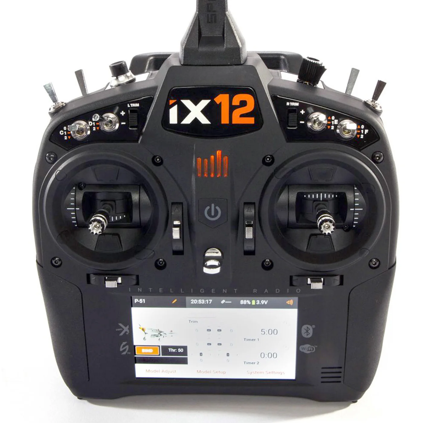 Spektrum iX12 Orange Blue Skin Wrap Radio Transmitter Ultradecals 