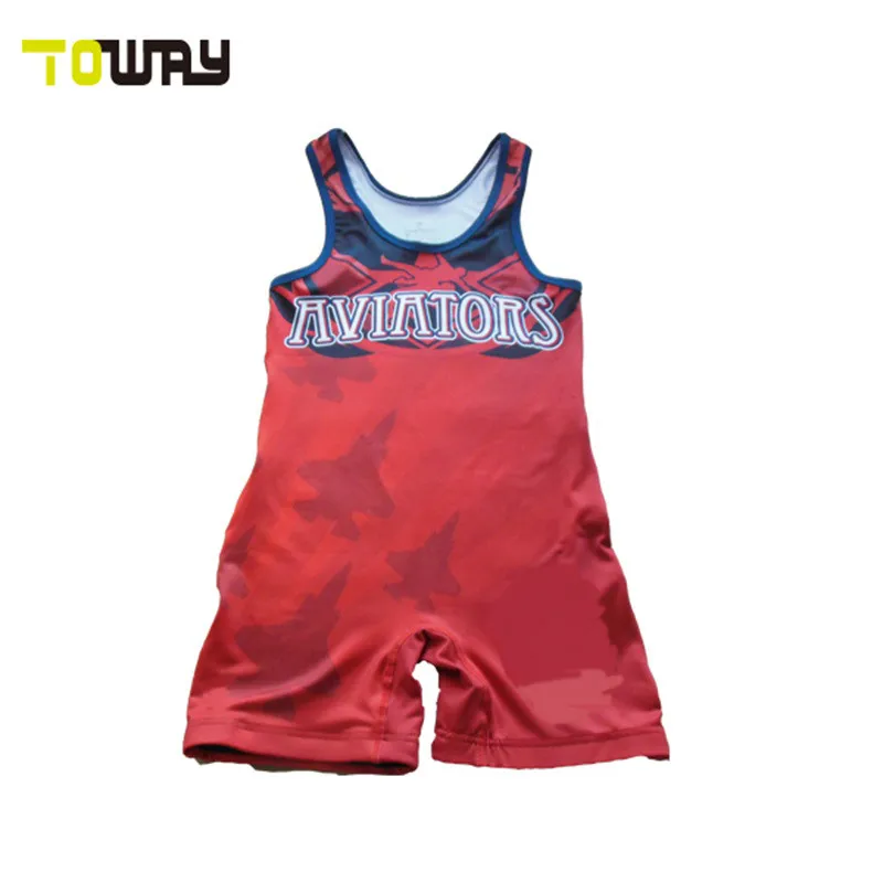 Sublimated Cartoon Pink Wrestling Singlets Buy Pink Wrestling Singlet