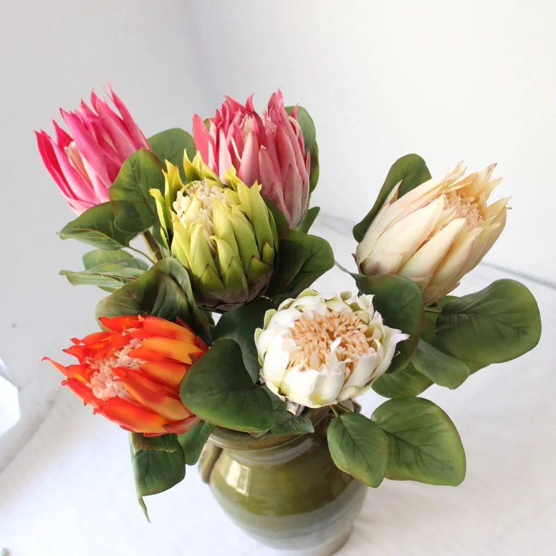 カスタマイズされた造花南アフリカprotea Cynaroidesハイエンド人工キングプロテア花 Buy King Protea South Africa Protea Cynaroides King Protea High End Emulation Silk Flower King Protea Artificial Flower Product On Alibaba Com