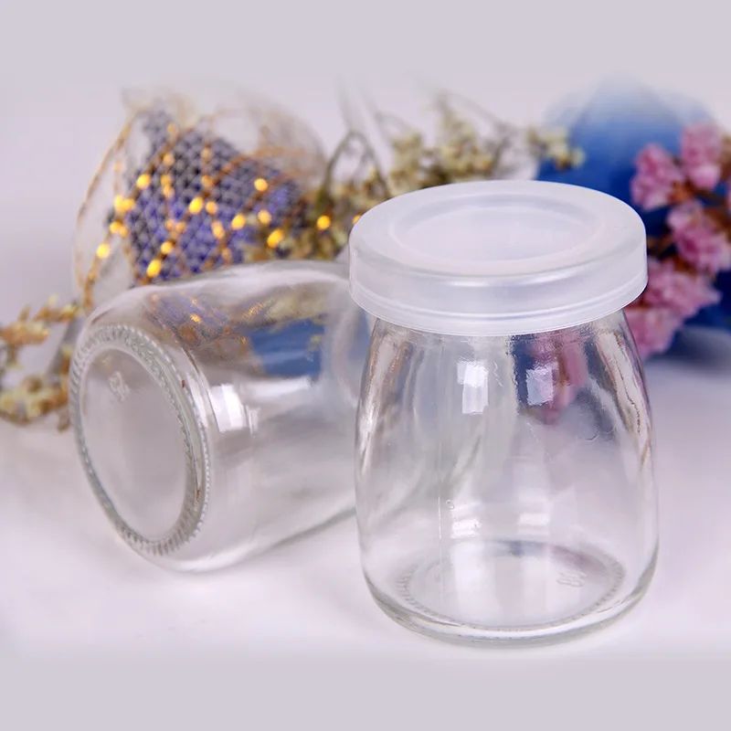 Wholesale 150ml Glass Pudding Jar Ice Milk Cup Yougurt Jar Glass With