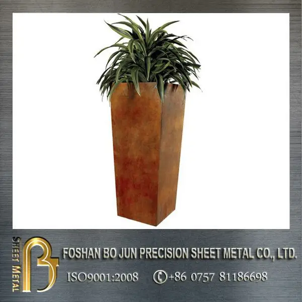 corten steel anti-corrosion metal planter
