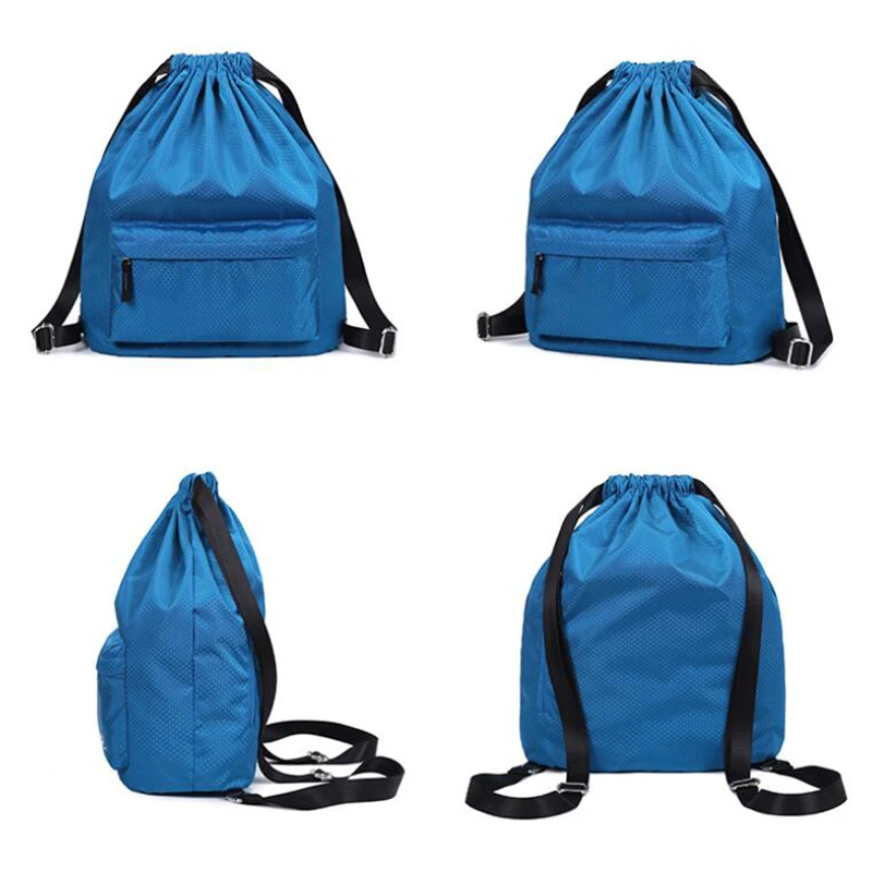 Lightweight Ripstop Nylon Waterproof Drawstring Rucksack Backpack ...