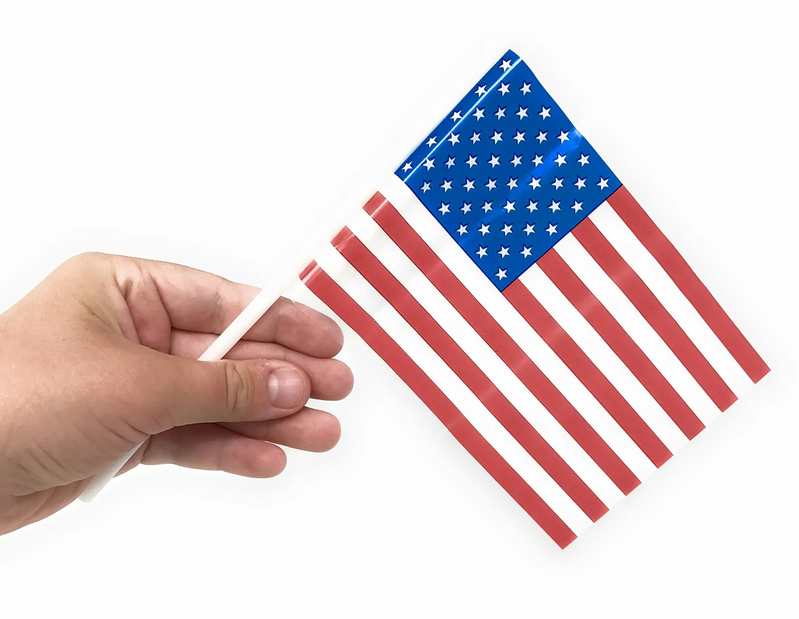 250 American USA Stick Flags US Made 4X6/" Bulk Wholesale Hand held small mini