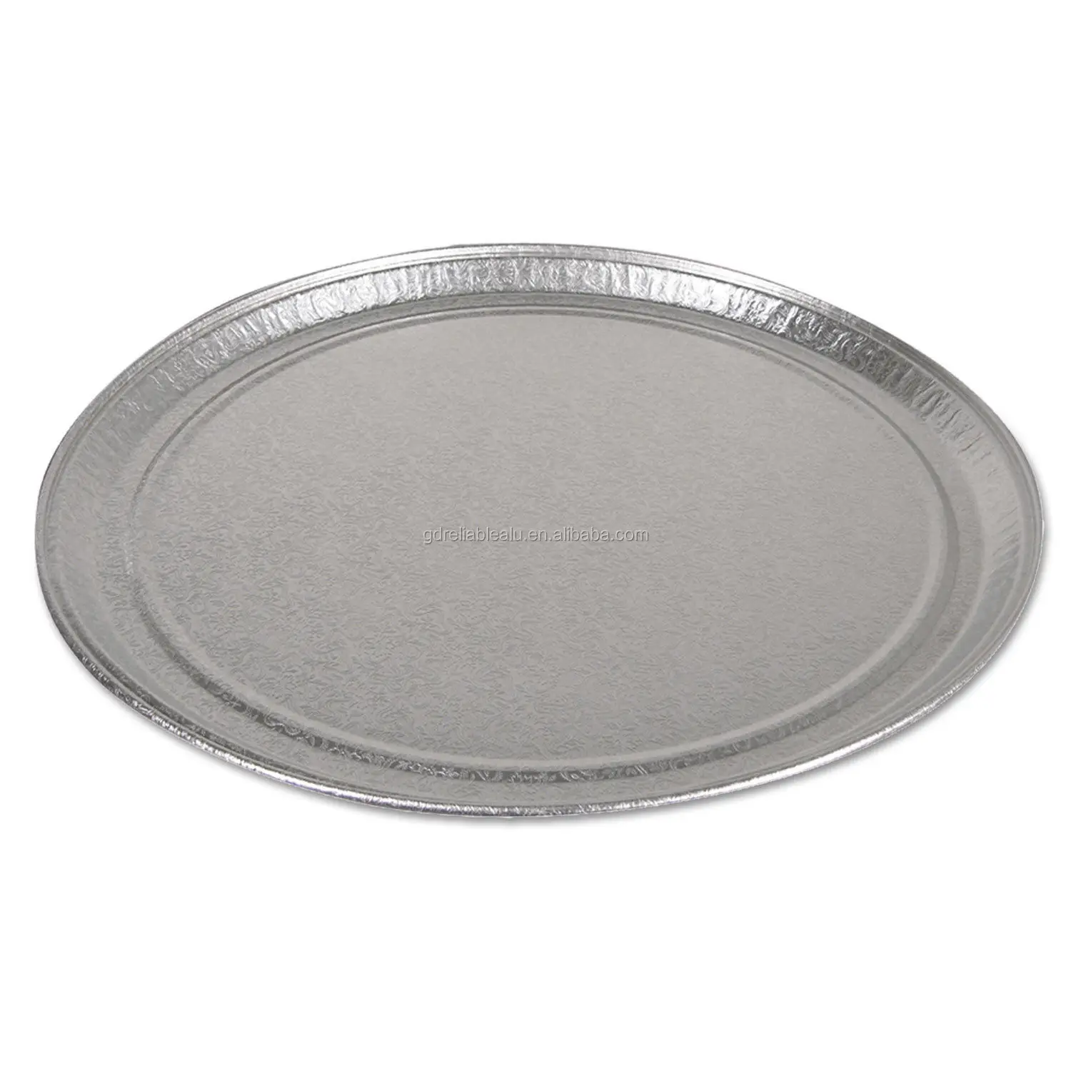 Durable 12" 14" 16" 18" Round Embossing Disposable Aluminum Foil Flat