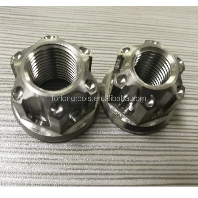 Gold M18 Titanium Rear Wheel Axle Spindle Nut For Suzuki Drz400sm