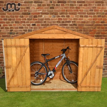 custom hand made outdoor wooden bike shed - buy bike shed
