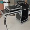 Aluminum flight case Amp rack dj case with drawer table wheels For Audio Equipment