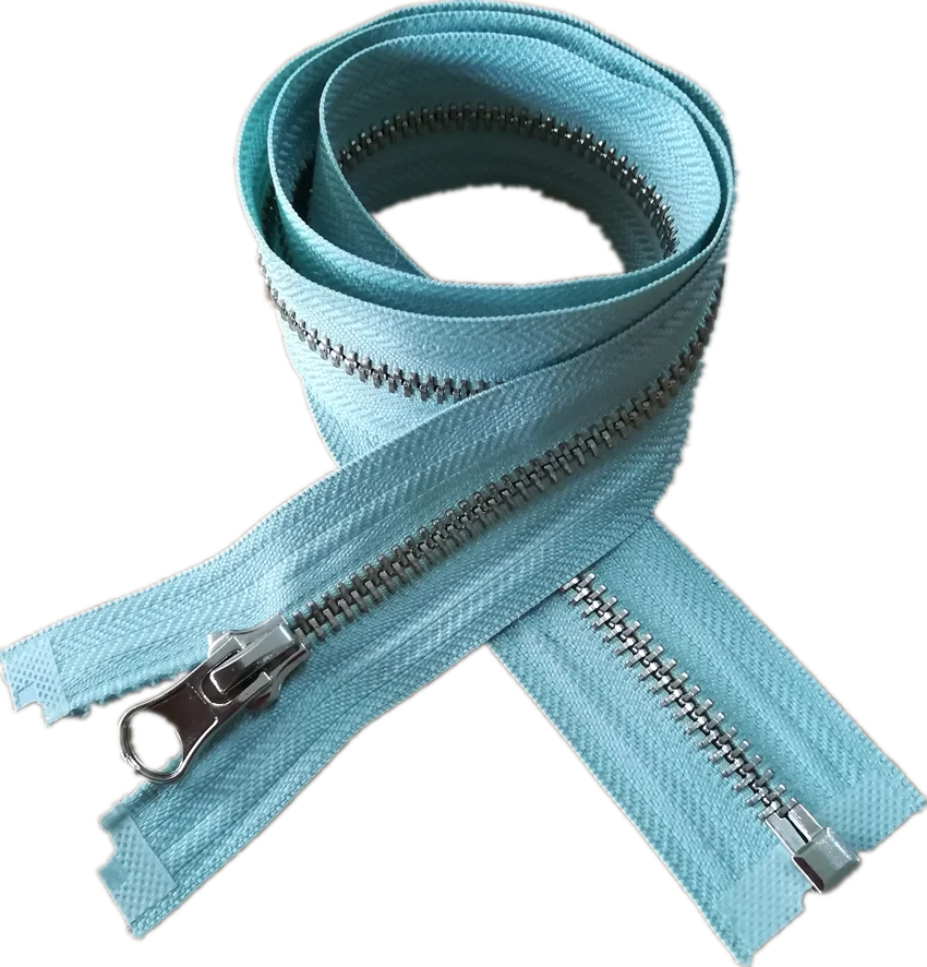 No5 Gold Metal Zipper Two Open Key Locking Sliders Buy Metal Zipper