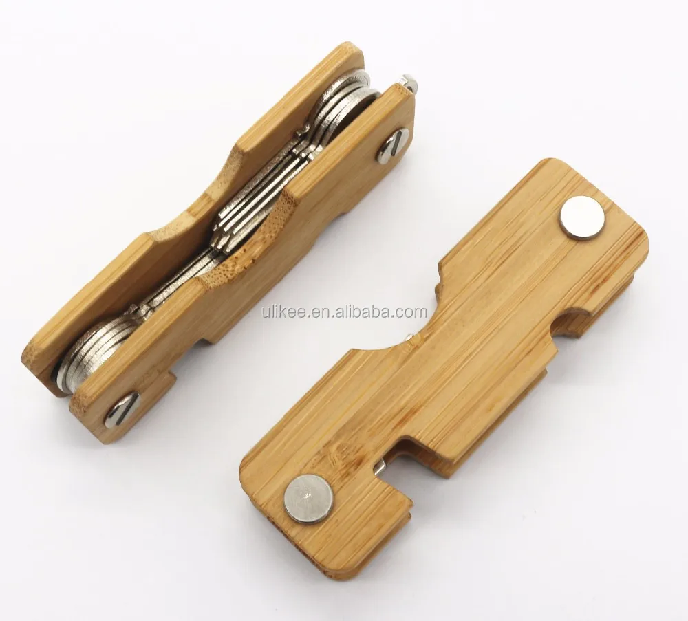 wood compact key holder