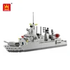 Shantou Chenghai Toys Warship Building Blocks Plastic Boat Toys For Kids