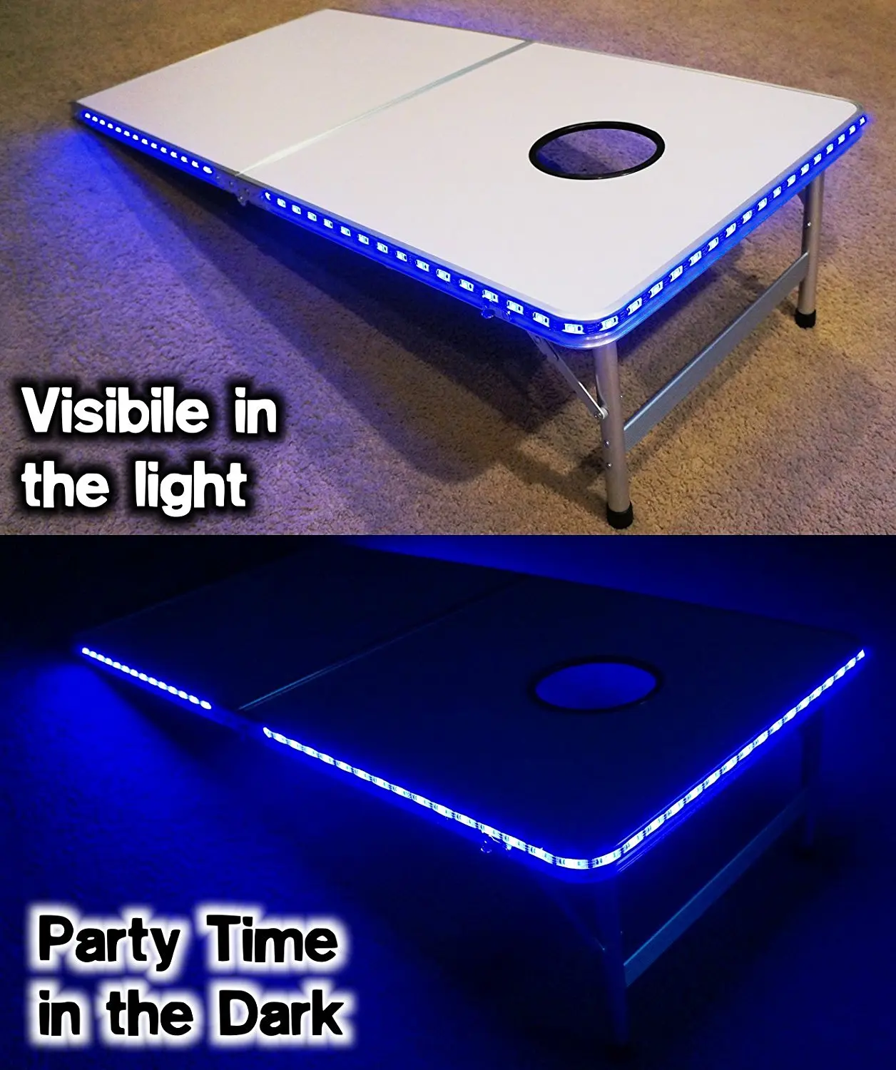 cornhole boards & beer pong table
