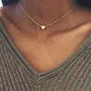 New Tiny Heart Necklace for Women Chain Heart Shape Pendant Gift Ethnic Bohemian Choker Necklace