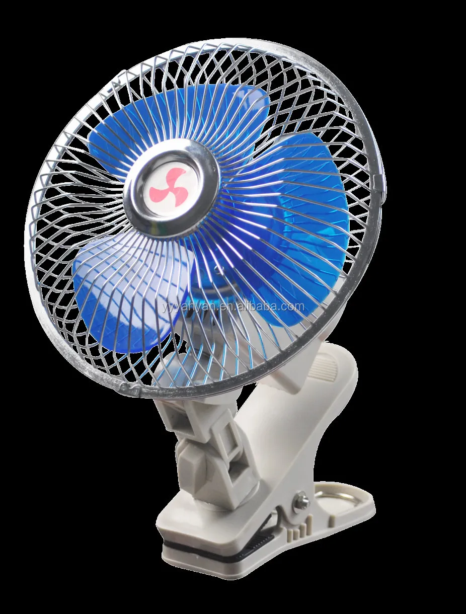 12v/24v 6 Inch Car/auto Mini Oscillating Fan With Clip Mounting Buy