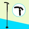 Limited Time Promotion Black LED Folding Cane/Walking Stick/Folding Trekking Poles With Non-Slip Handle