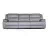 Luxury 3 seater functional recliner italy white genuine leather sofa set