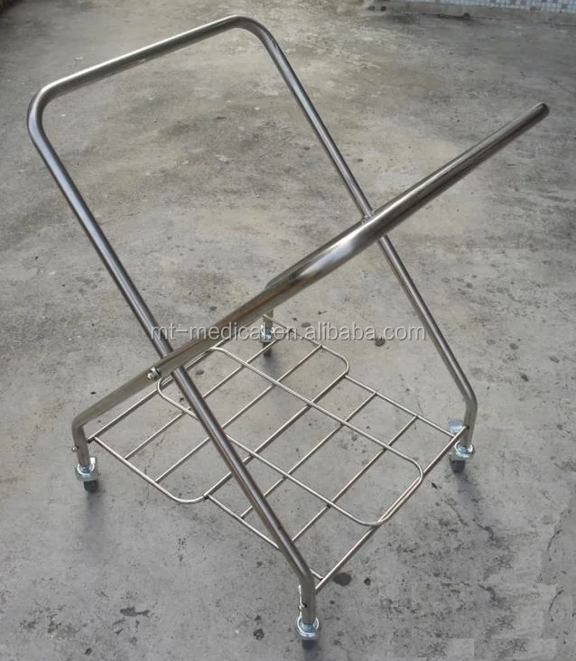 Folded Linen hospital medical mobile trolley