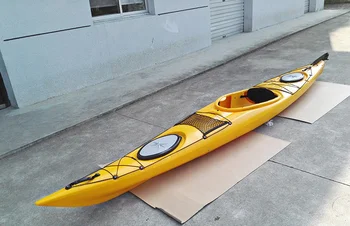 colorful plastic single ocean canoe professional sea kayak