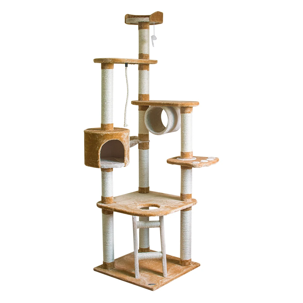 Diy Wood Floor To Ceiling Climbing Play Indoor Cat Tree Towers House Products For Large Cats Buy Cat Toy Cat Tree Cat Scratcher Product On