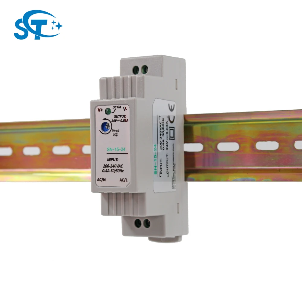 Low Voltage Indoor Lighting Transformer Power Supply Din Rail Sn 15