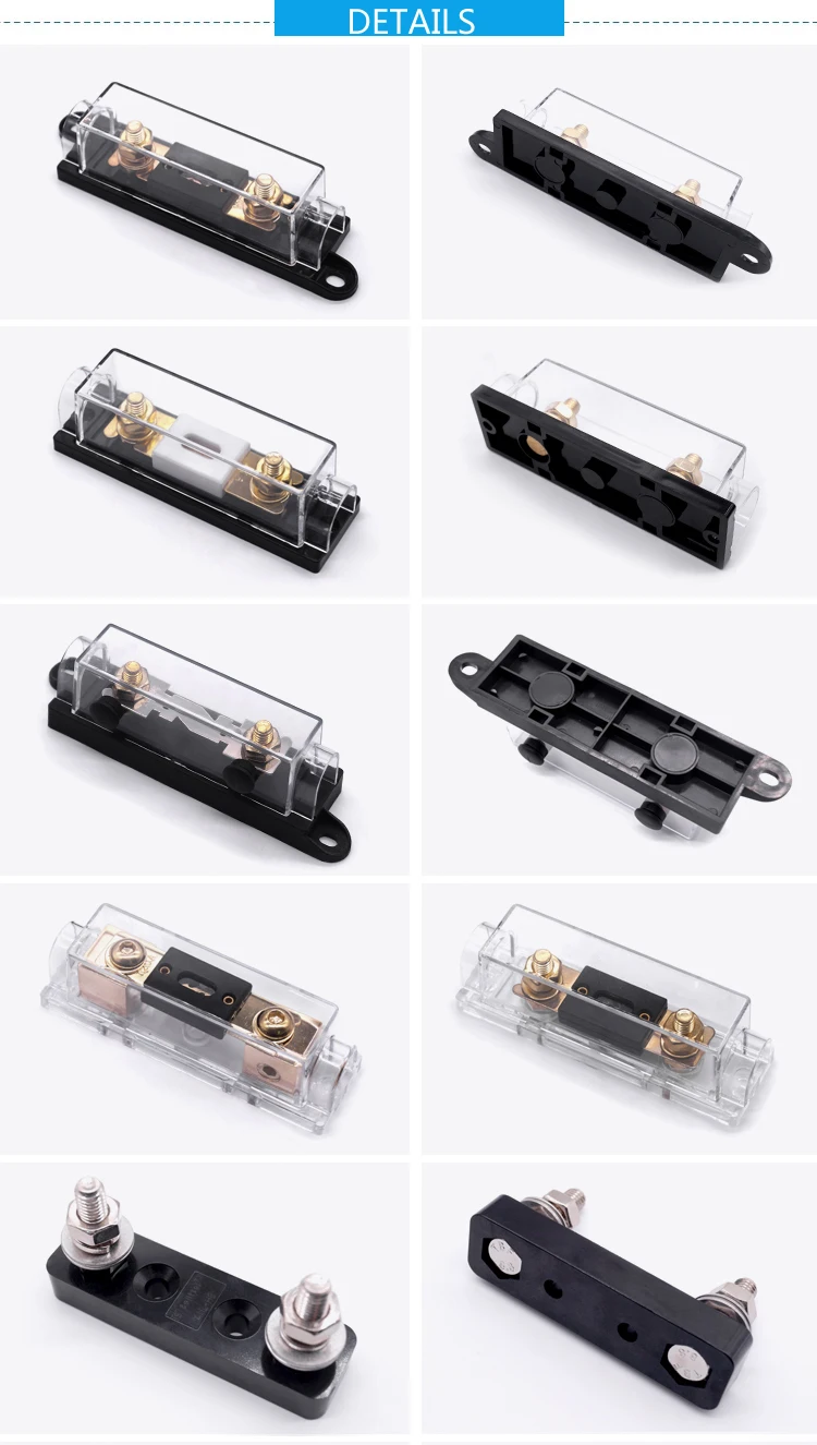 Waterproof 100a 110a 120a Multi Ways Agu Anl Anm Glass Tube Fuse Holder