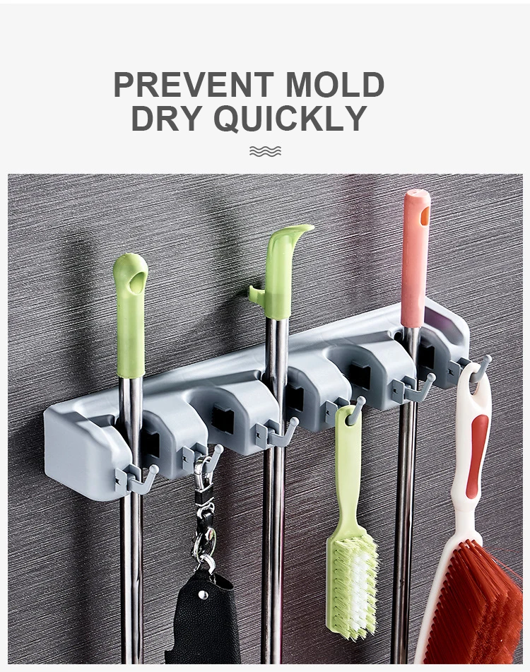 New Products Supply Wall Housekeeper Accessory Hanging Pipe Hooks Broom