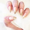 Yimart 500pcs Oval Sharp Nail Tips Round Full Cover Acrylic Fake Nails
