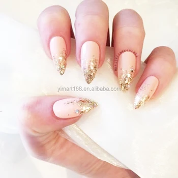 Yimart 600pcs Oval Sharp Nail Tips Round Full Cover Acrylic Fake Yimart 600pcs Oval Sharp Nail Tips Round Full Cover Acrylic Fake Nails