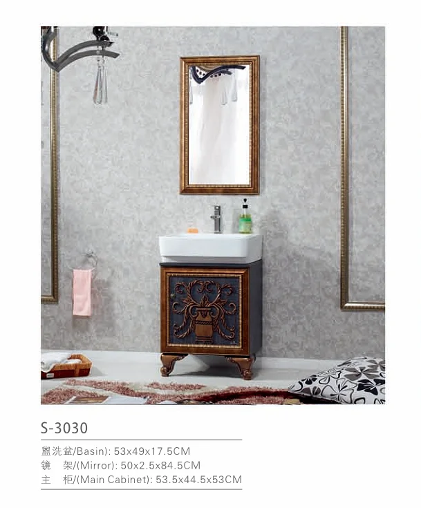 Arabic Style Bathroom Vanities And Sinks With Legs And Ceramic Basin