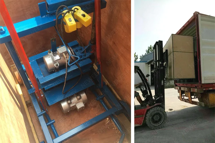 interlocking manual concrete cement brick block making machine