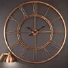 Decor lives 40 inch Copper Color Huge Roman Handmade Wall Sculpture Art Clock