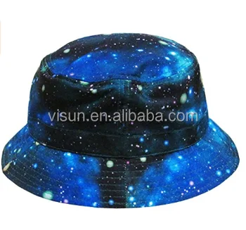 blue galaxy bucket hat