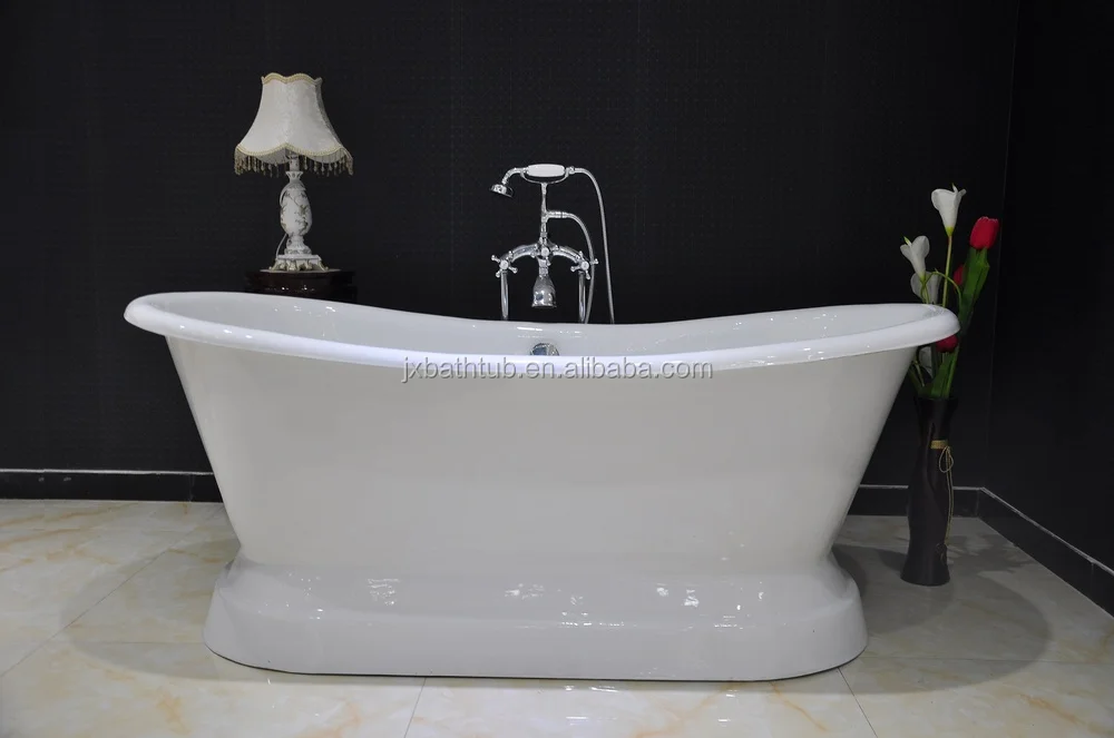 Brass Copper Bathtubfreestanding Cast Iron Bathtub In Stainless Steel