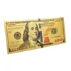Hot selling 24k gold foil us banknote plated gold foil 100 dollar bill