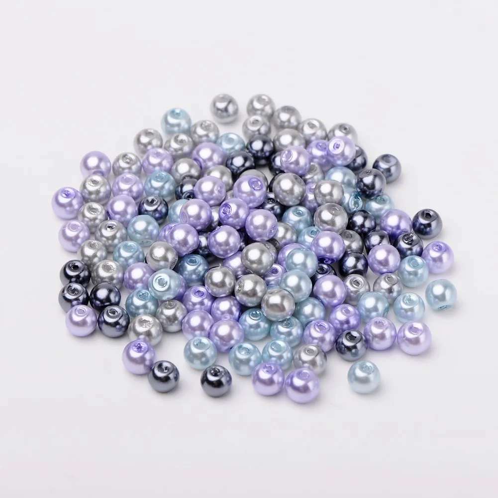 Pandahall 6mm Round Theme Mixed Colors Pastel Glass Pearl Beads Buy