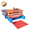 Automatic aluminium glazed tile steel roofing sheets making extruding froming machine