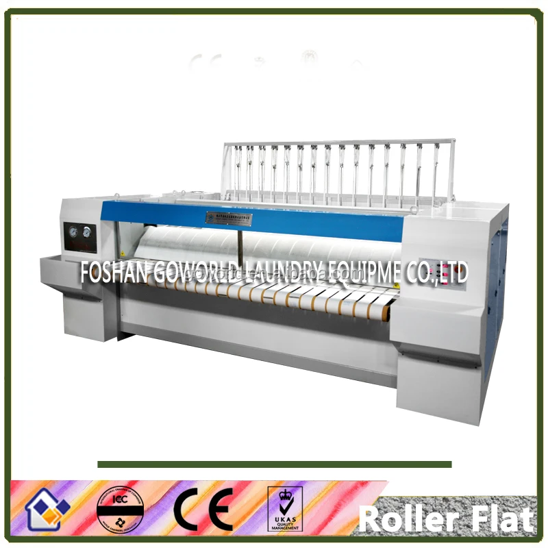 hospitality flat ironer-single chest and single roller industrial ironing machine