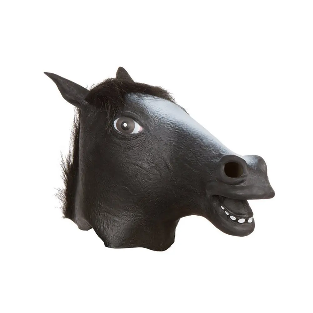 LUCKSTAR(TM) Halloween Terror Face Mask Decoration for Cospaly Costume Party Theater Prop Themed Bar Decoration (Black Horse)