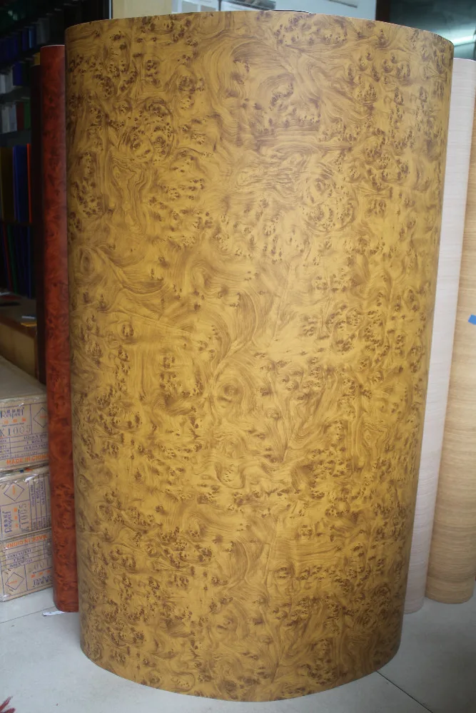 1.22*50m Wood Grain Stickers For Furniture / Pvc Wood Decorative Vinyl