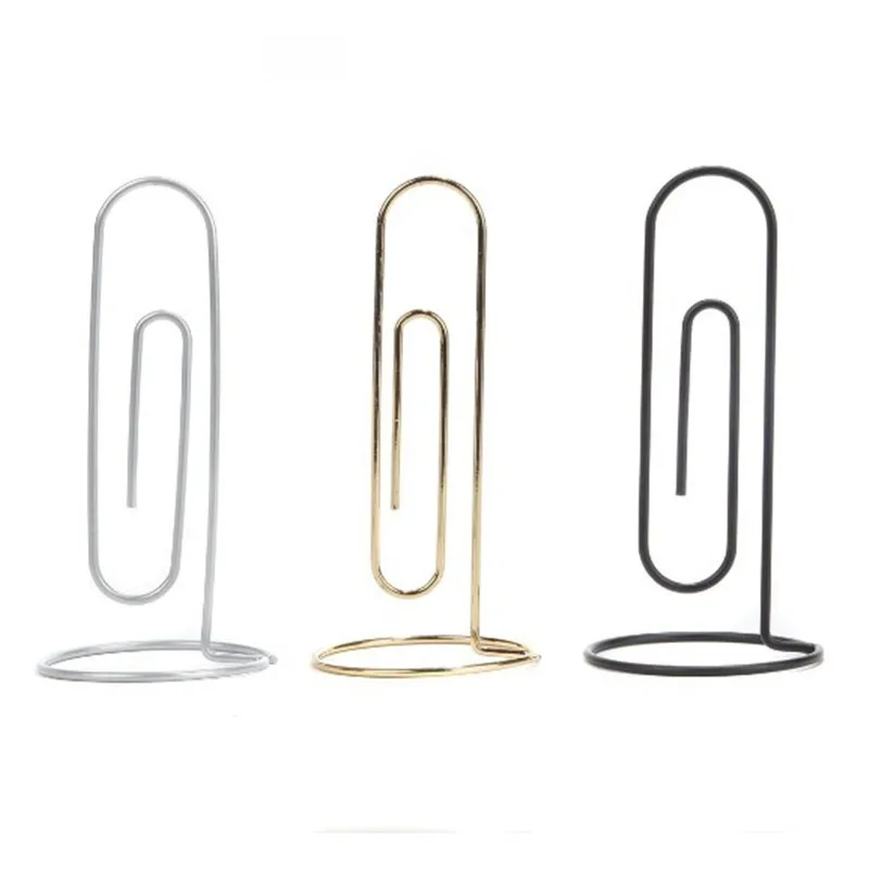 Unionpromo practical metal desk paper clip memo holder
