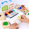 Creativity drawing colorful promote children imagination wooden toy