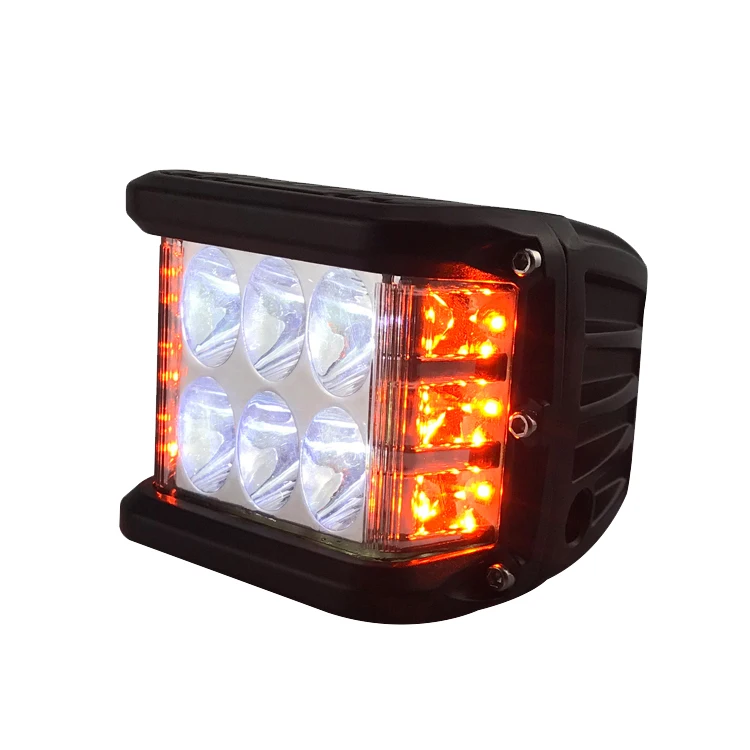 rechargeable  Tractor led lamp 60w 12 volt 5000LM led flood work light flash white /yellow lights