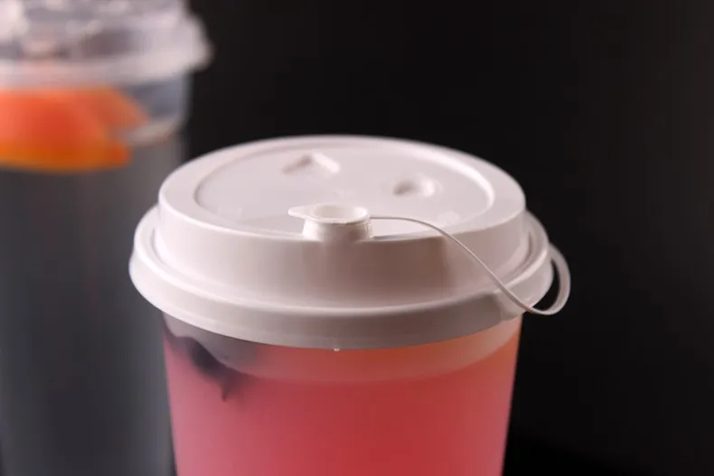 Custom Disposable Plastic Cup Lid For 90mm Diameter Bubble Tea Cup Buy Plastic Cup Lid