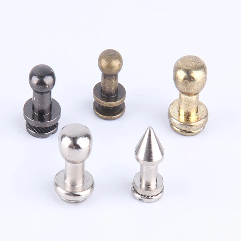 Manufacturing Leather Punk Nipple Screw Button Studs Metal Button Studs