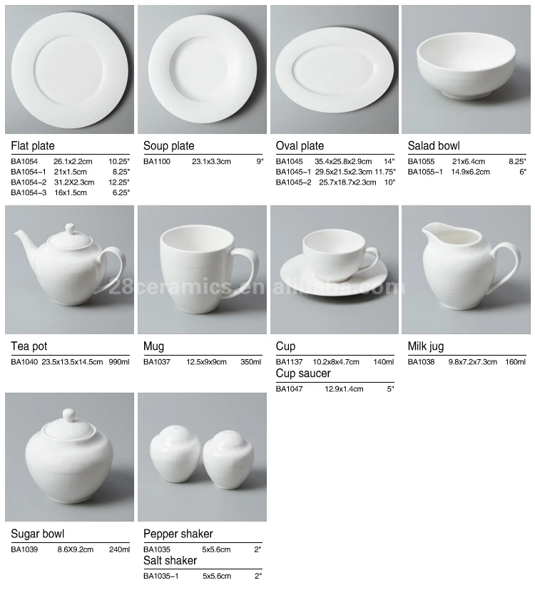 Airline catering fine ceramic white porcelain modern restaurant plates top choice dinnerware
